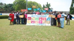 Youth participants at the stakeholders' forum