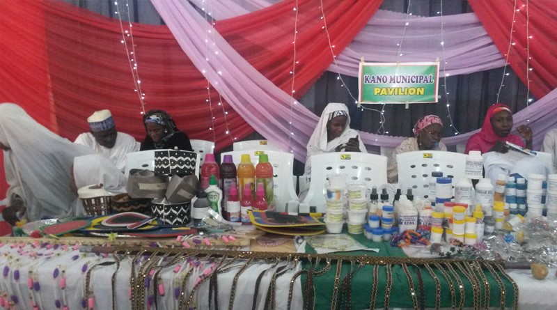 Items produced by the girls on display during the exhibition