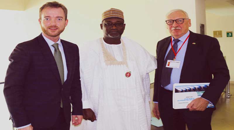 L-R: Danish minister for environment and food, Esben Lunde Larsen, a Nigerian Delegate and Danish Ambassador to Nigeria, Torben Gettermann