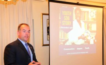 Mitchell Toomey, Global Director, UN SDG Action Campaign addressing youth participants at the SDG Story event