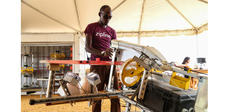 Rwanda has been using drones to deliver blood, but the technology could be expanded to other urgent deliveries in tackling NTDs. Credit: Sarah Farhat/World Bank