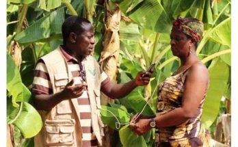 A woman being interviewed by Radio Farm International Photo: Farm Radio