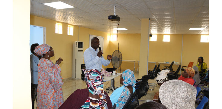 NFNV Nigeria Lead Trainer/Consultant facilitating a session during 