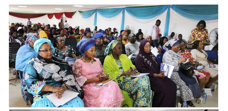 A cross-section of dignataries at the opening ceremony of NFNV Nigerias's maiden Pan African Women Expo held last October in Abuja, Nigeria