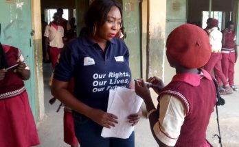 Linda Raji, program officer at the nonprofit Strong Enough Girls Empowerment Initiative (SEGEI),